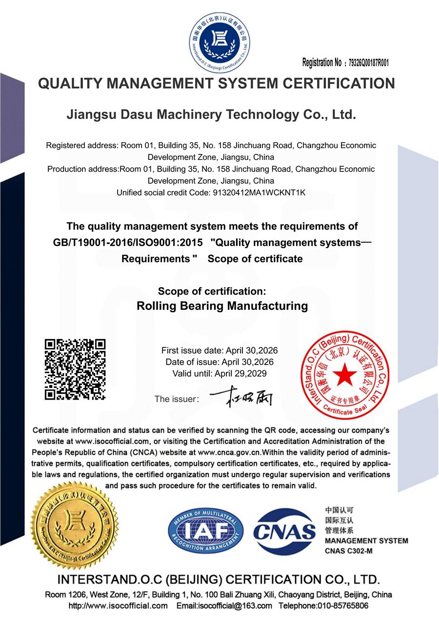 Quality Management System Certification